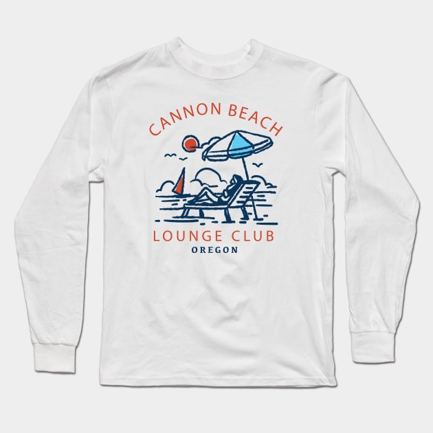 Cannon Beach, Oregon Long Sleeve T-Shirt by FahlDesigns